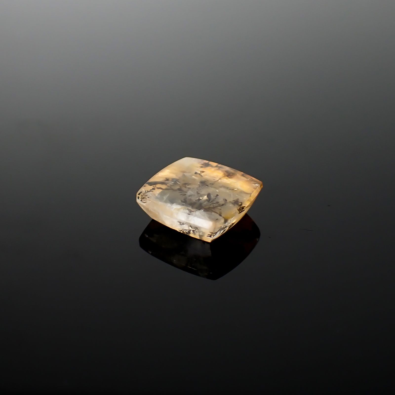 デンドリチッククォーツ ブラジル産 6.35ct / 12.5x11.3mm前後 [260832742]