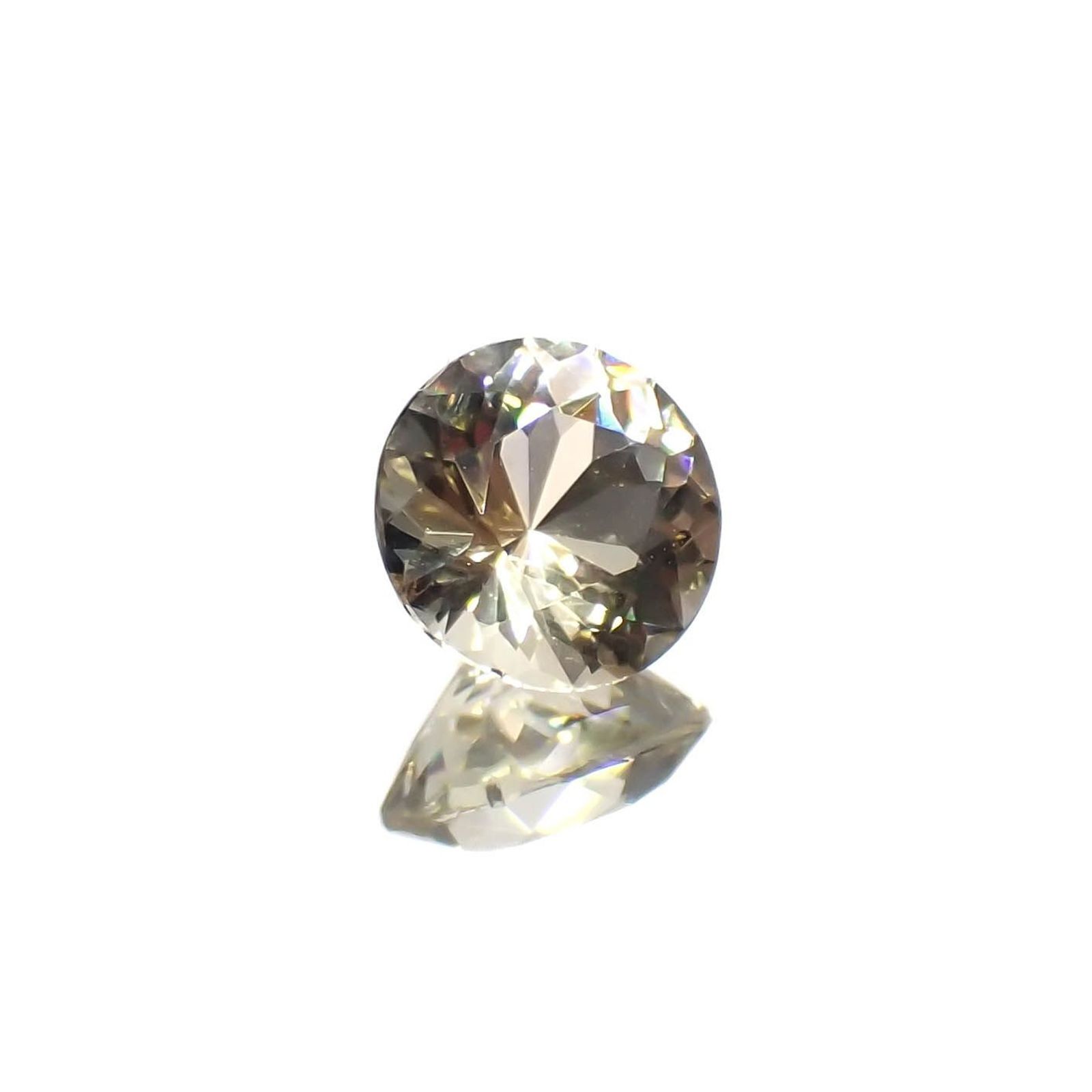 イエロースキャポライト(宝石名イエロー・スキャポライト)タンザニア産 識別済 0.43ct / 5x5mm前後 [221219401]