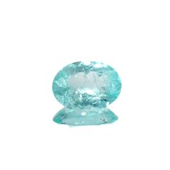 パライバトルマリン(宝石名トルマリン/別名パライバ・トルマリン)ブラジル・キントス鉱山産 0.477ct ソ付(宝貴協)[221018751]6.2x4.6mm前後