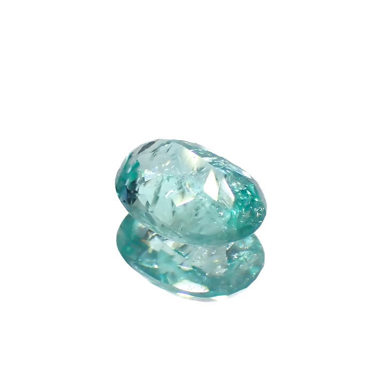 パライバトルマリン(宝石名トルマリン/別名パライバ・トルマリン)ブラジル・パライバ州バターリャ鉱山産 0.25ct 識別済[221018836]4.7x3.6mm前後