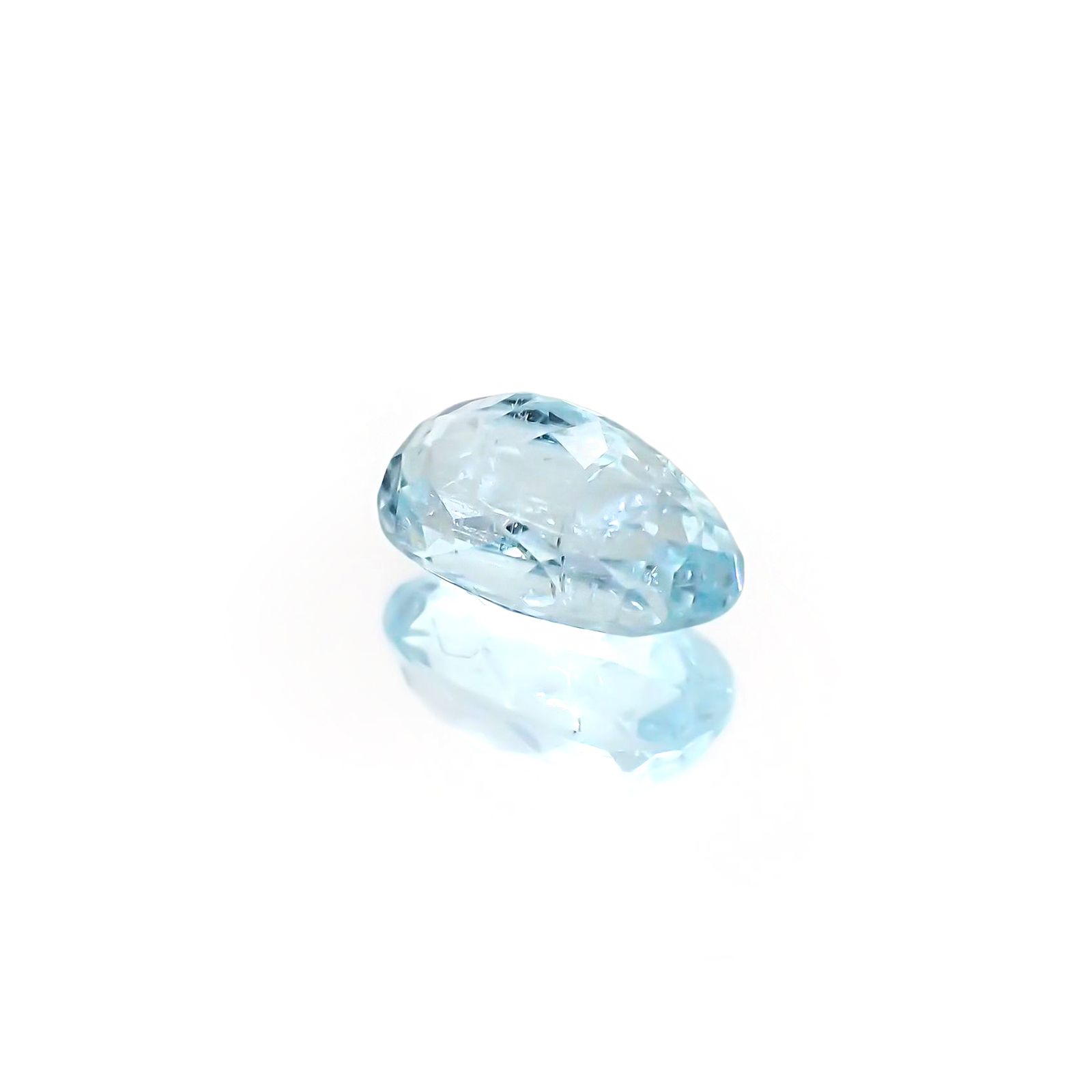 パライバトルマリン(宝石名トルマリン/別名パライバ・トルマリン) モザンビーク産 ソ付(宝貴協) 2.084ct / 9.9×5.8mm前後 [21029388]