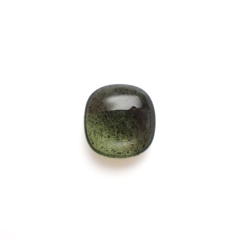 スターペリドット(宝石名スター・ペリドット)ミャンマー産 4.245ct ソ付(彩珠)[221119064]9.9x9.6mm前後