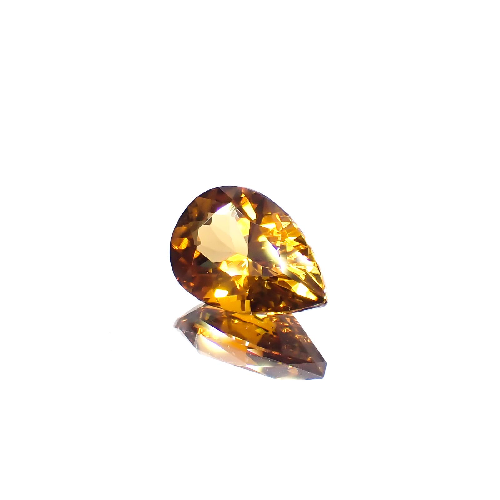 ゴールデントルマリン モザンビーク/コンゴ産 1.29ct[231225199]9x6.1mm前後