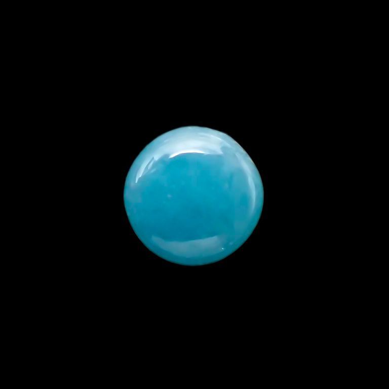 パライバトルマリン(宝石名トルマリン/別名パライバ・トルマリン) ブラジル・パライバ州バターリャ鉱山産 0.63ct 識別済[20062537]5.4×5.4mm前後