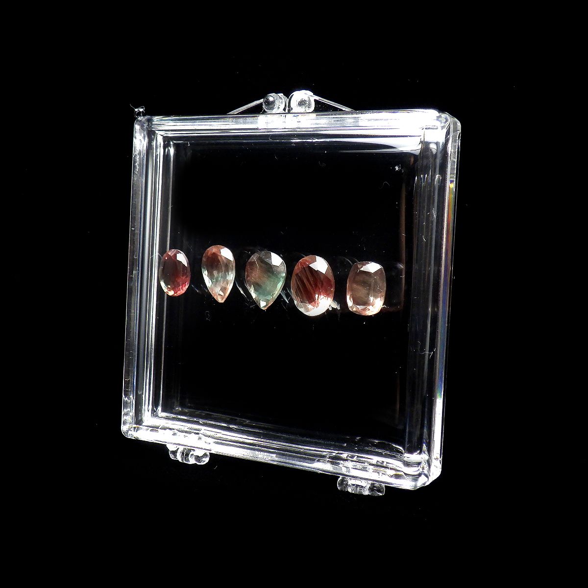 Gravity Free-ジェムピタ- 5個セット（クリア） 6.0x5.5cm（内寸：5.1x5.1cm)