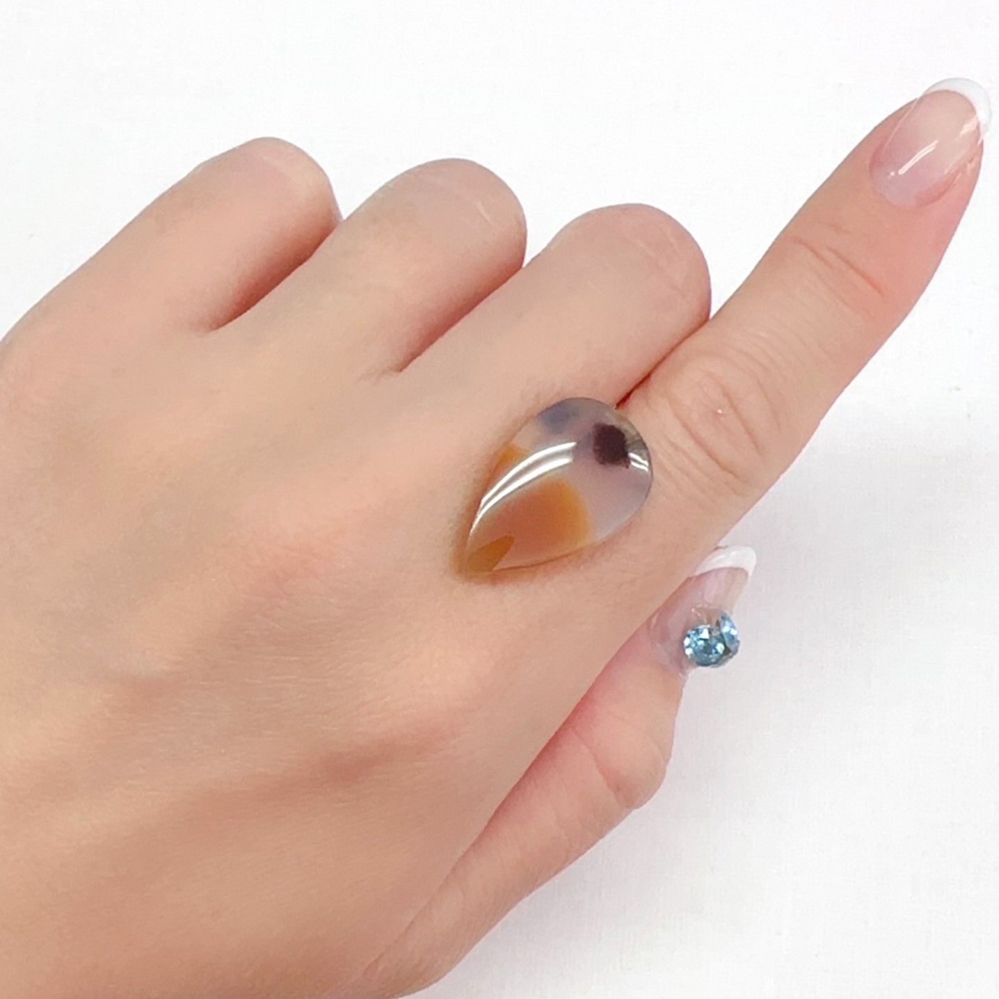 モンタナアゲート アメリカ・モンタナ州産 12.60ct[240427121]23.2x14.2mm前後