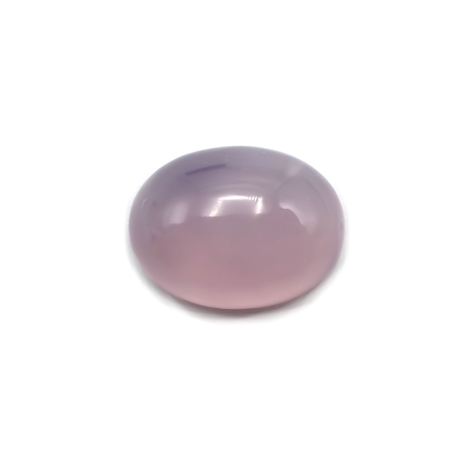パープルカルセドニー(宝石名カルセドニー)インドネシア産 17.68ct 識別済[231124177]18.8x14.3mm前後