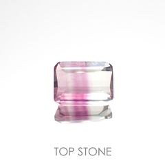 バイカラーフローライト 中国産 1.78ct[220917992]8x6mm前後
