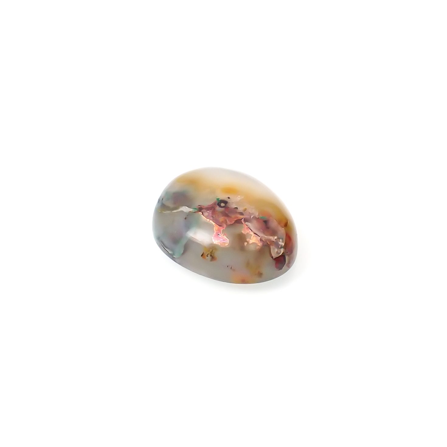 コッパークリソコラインカルセドニー インドネシア産 12.76ct[230722646]18.4x14.4mm前後