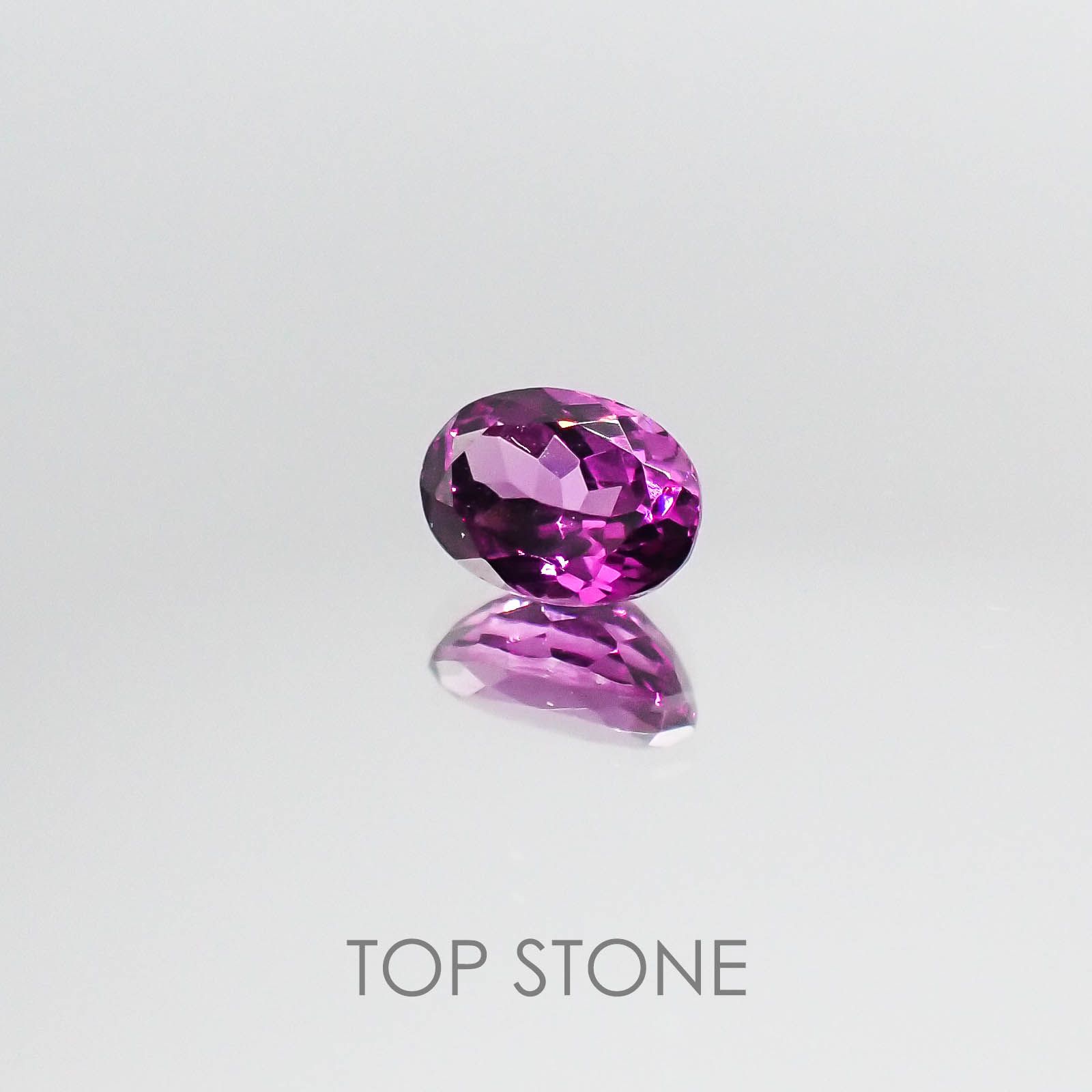 マラヤガーネット(宝石名ガーネット) タンザニア・マヘンゲ産 1.14ct 識別済[20052304]6.8×5mm前後