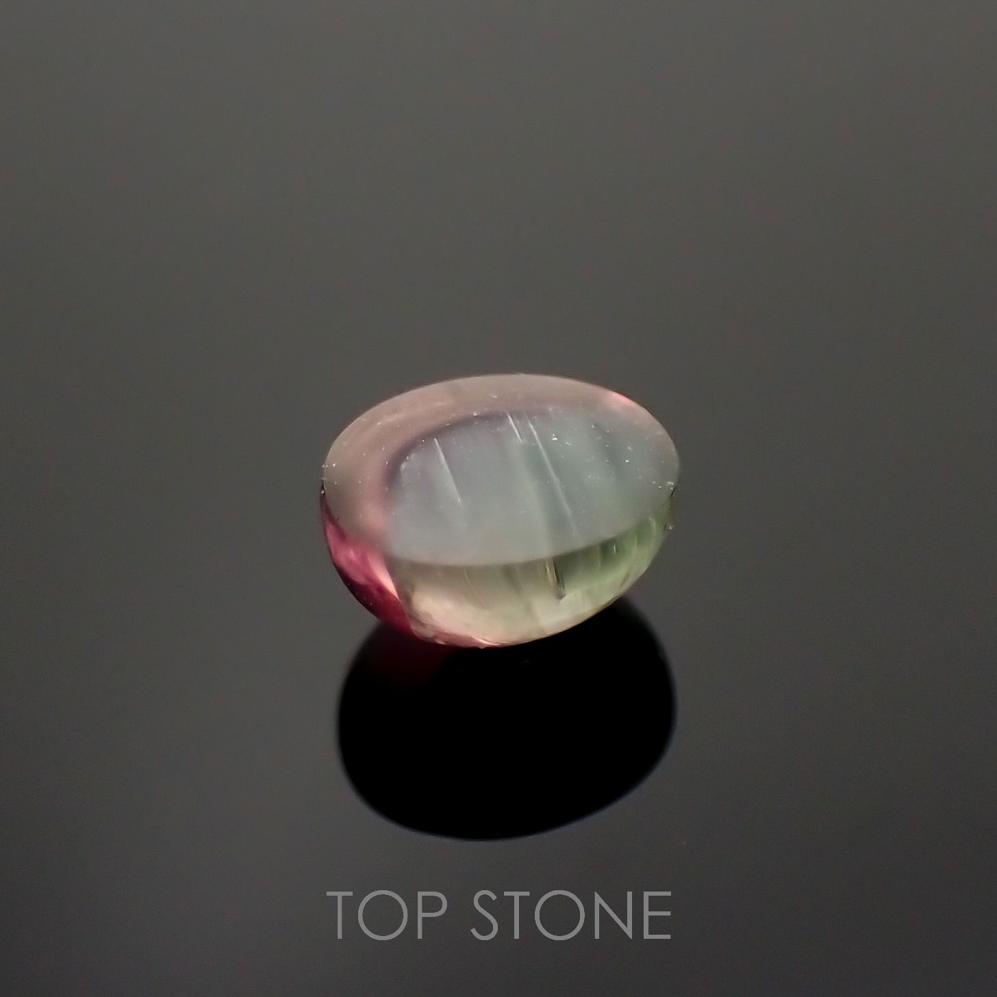 バイカラートルマリンキャッツアイ ブラジル産 0.36ct[221018611]4.5x3.6mm前後