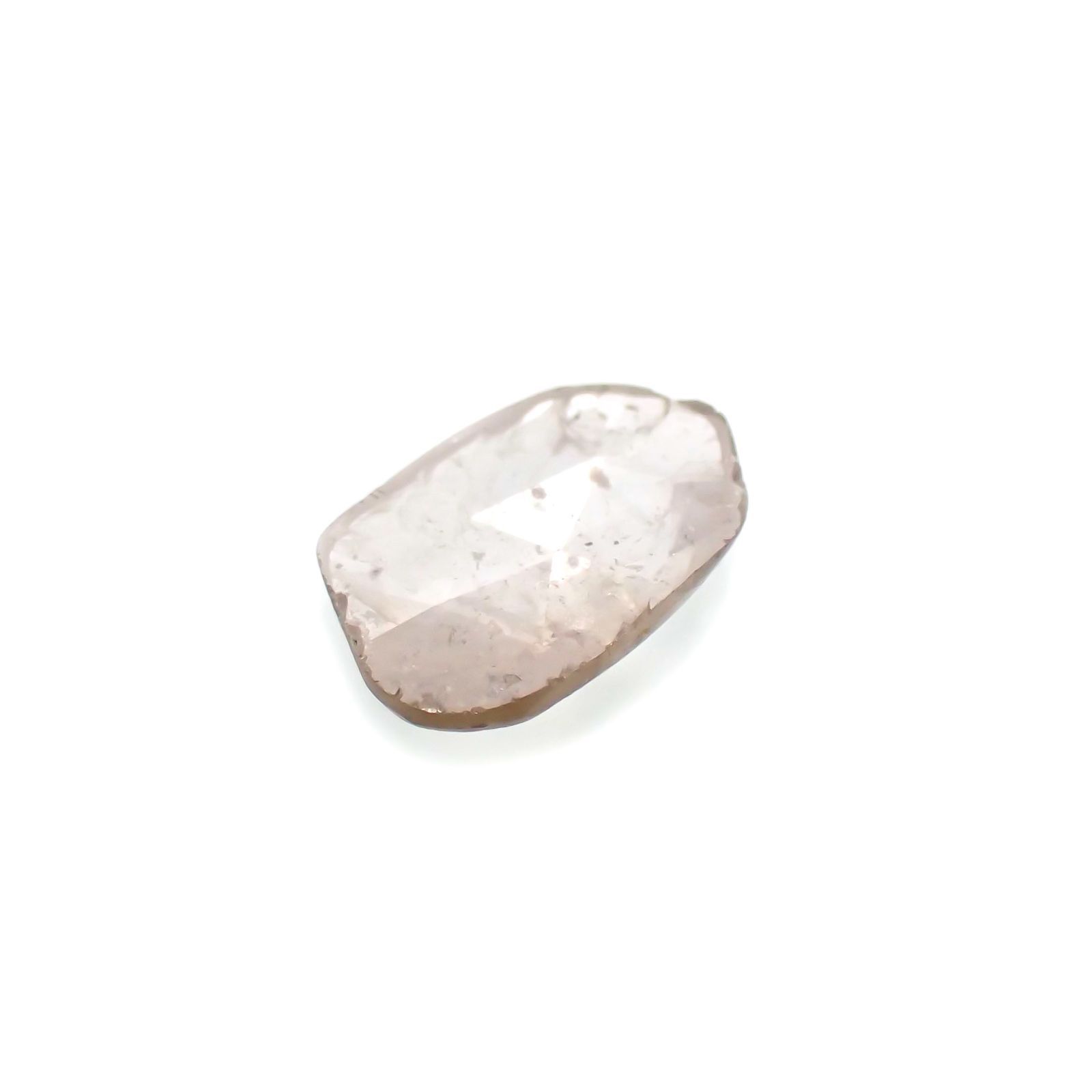 ◇ローズカット◇ダイヤモンド(宝石名ダイアモンド) 0.467ct ソ付(彩珠)[231024026]7.4x5mm前後