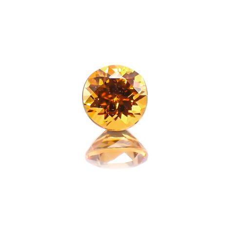 スペサルティンガーネット マンダリンオレンジカラー(宝石名スペサルティン・ガーネット)ケニア産 0.19ct 識別済[231023808]3.3x3.3mm前後