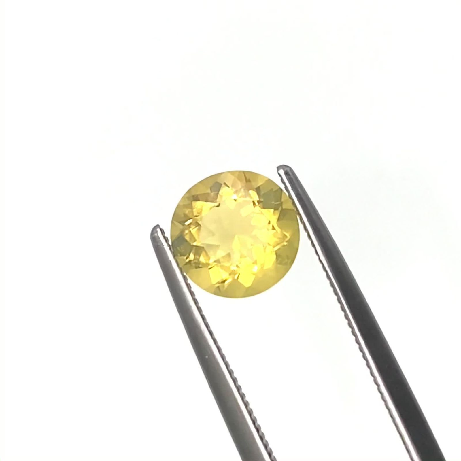 イエローオパール メキシコ産 1.01ct / 7.3x7.3mm前後 [240226194