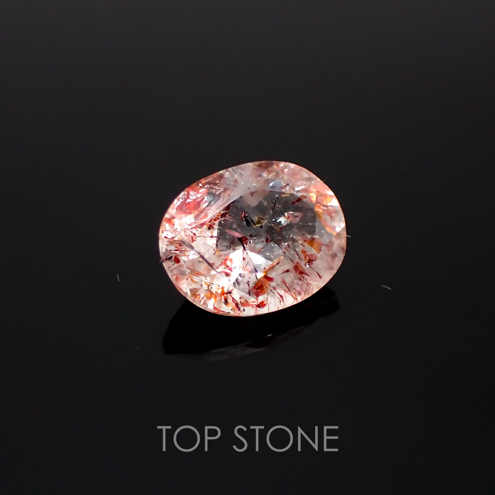 ファイヤークォーツ ナイジェリア産 1.49ct[210410201]8.7×6.8mm前後