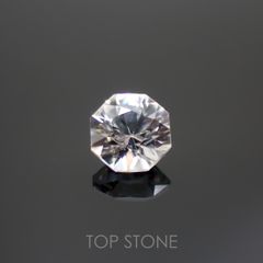 ◇オクタゴンカット◇カラーレスジルコン(宝石名ホワイト・ジルコン)スリランカ/カンボジア産 0.92ct 識別済[220114289]5x5mm前後