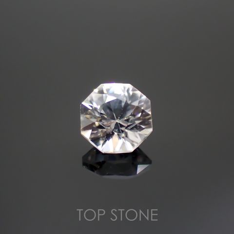 ◇オクタゴンカット◇カラーレスジルコン(宝石名ホワイト・ジルコン)スリランカ/カンボジア産 0.92ct 識別済[220114289]5x5mm前後