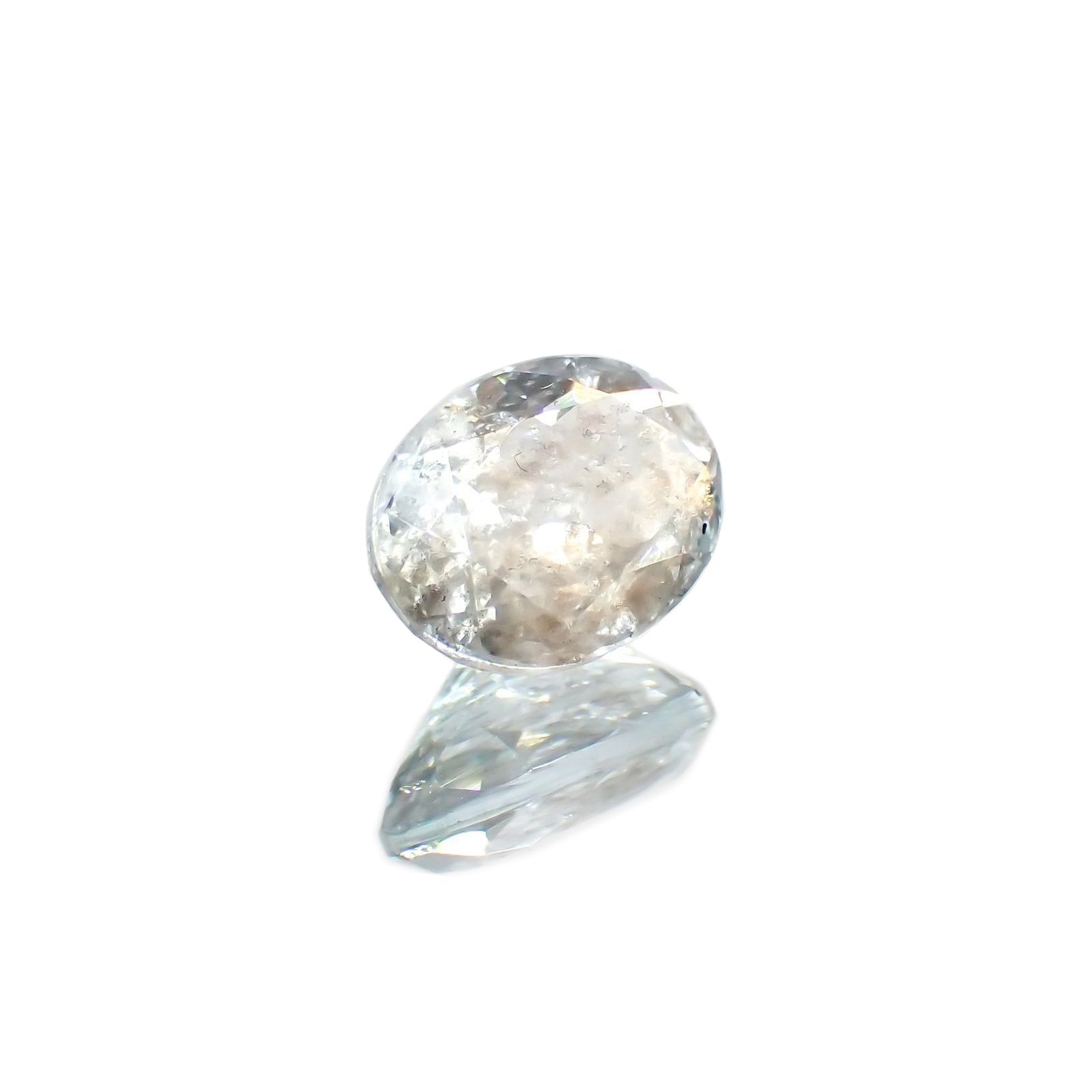 アベンチュリンアクアマリン ナイジェリア産 1.22ct / 8x5.9mm前後 [260114441]