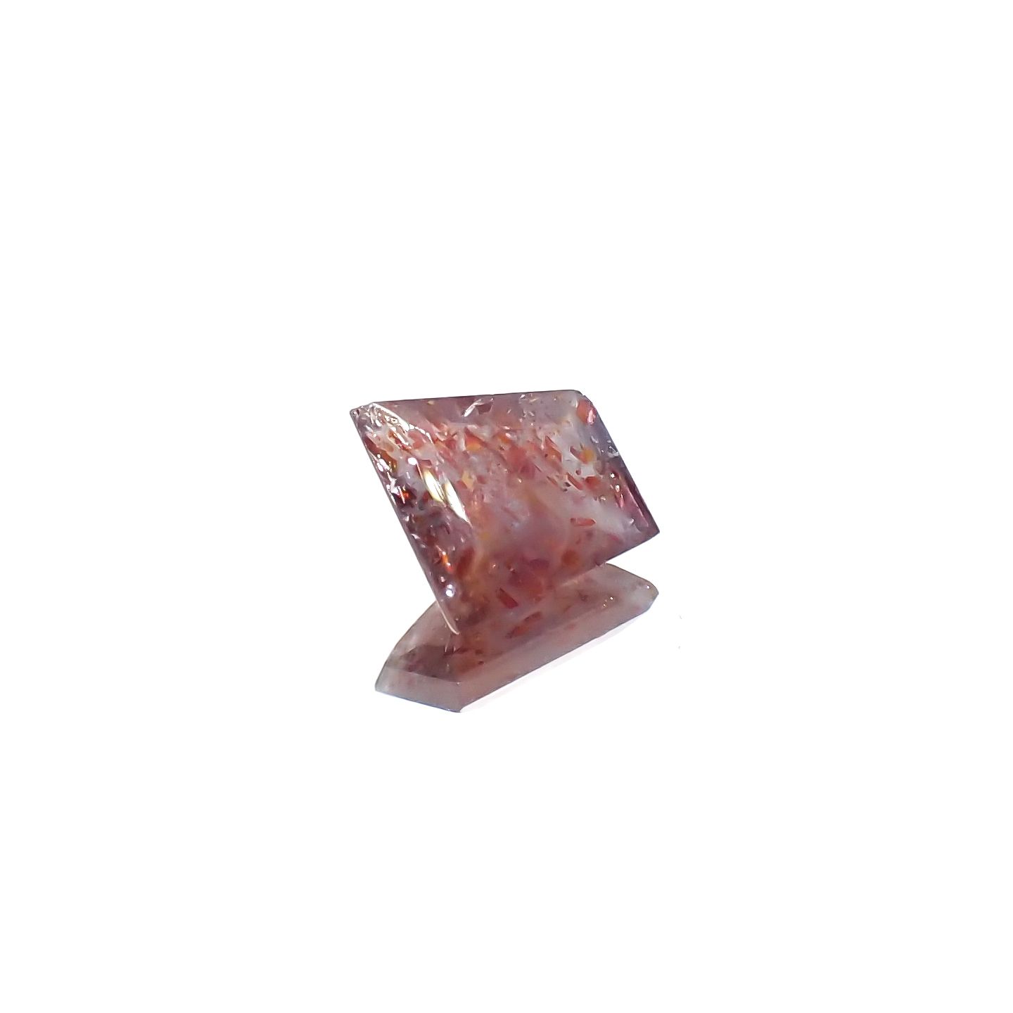 ◇カスタムカット◇ブラッドショットアイオライト インド産 0.83ct[240125388]6.5x6.4mm前後