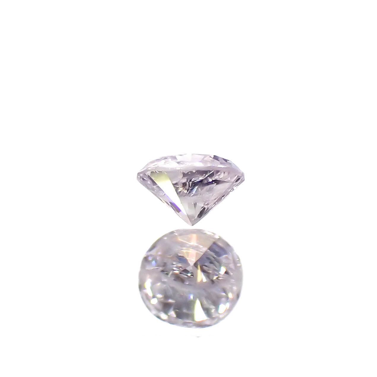 ピンクダイヤモンド(宝石名ダイアモンド I-2/LIGHT PURPLE PINK) 0.043ct ソ付(CGL)[230120140]2.17x2.25mm前後