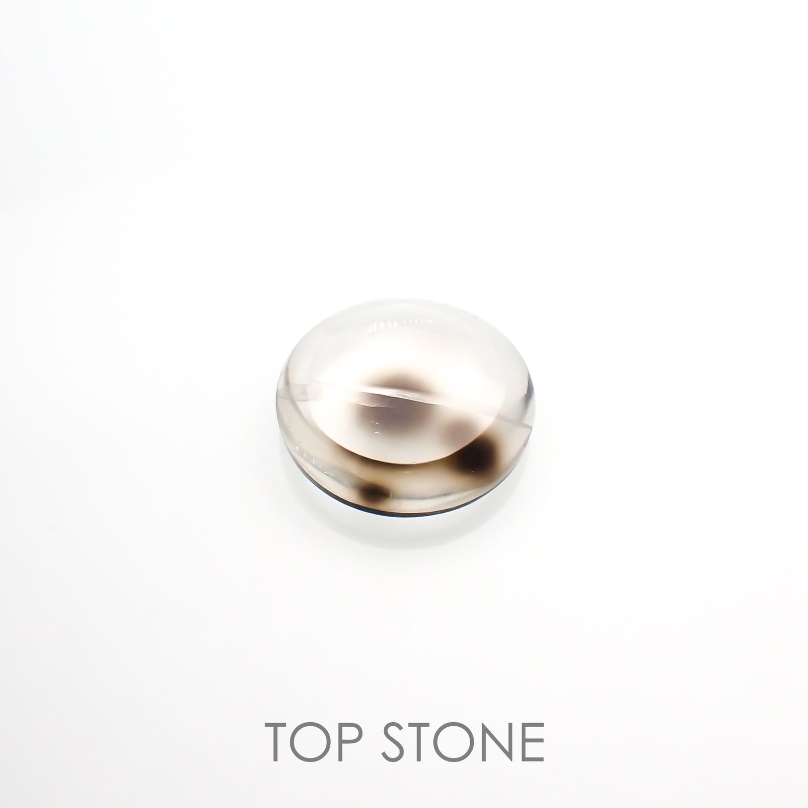 ダルメシアンクォーツ ブラジル産 6.87ct[220115100]14.3x14.2mm前後