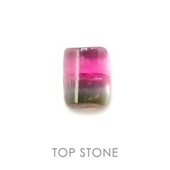 トリカラートルマリン(宝石名トリカラー・トルマリン) ブラジル産 1.19ct 識別済[20084838]7×4.8mm前後