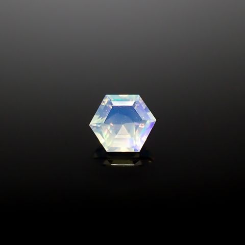 ◇ヘキサゴンカット◇エチオピアオパール エチオピア産 0.12ct[240226209]3.6x3.5mm前後