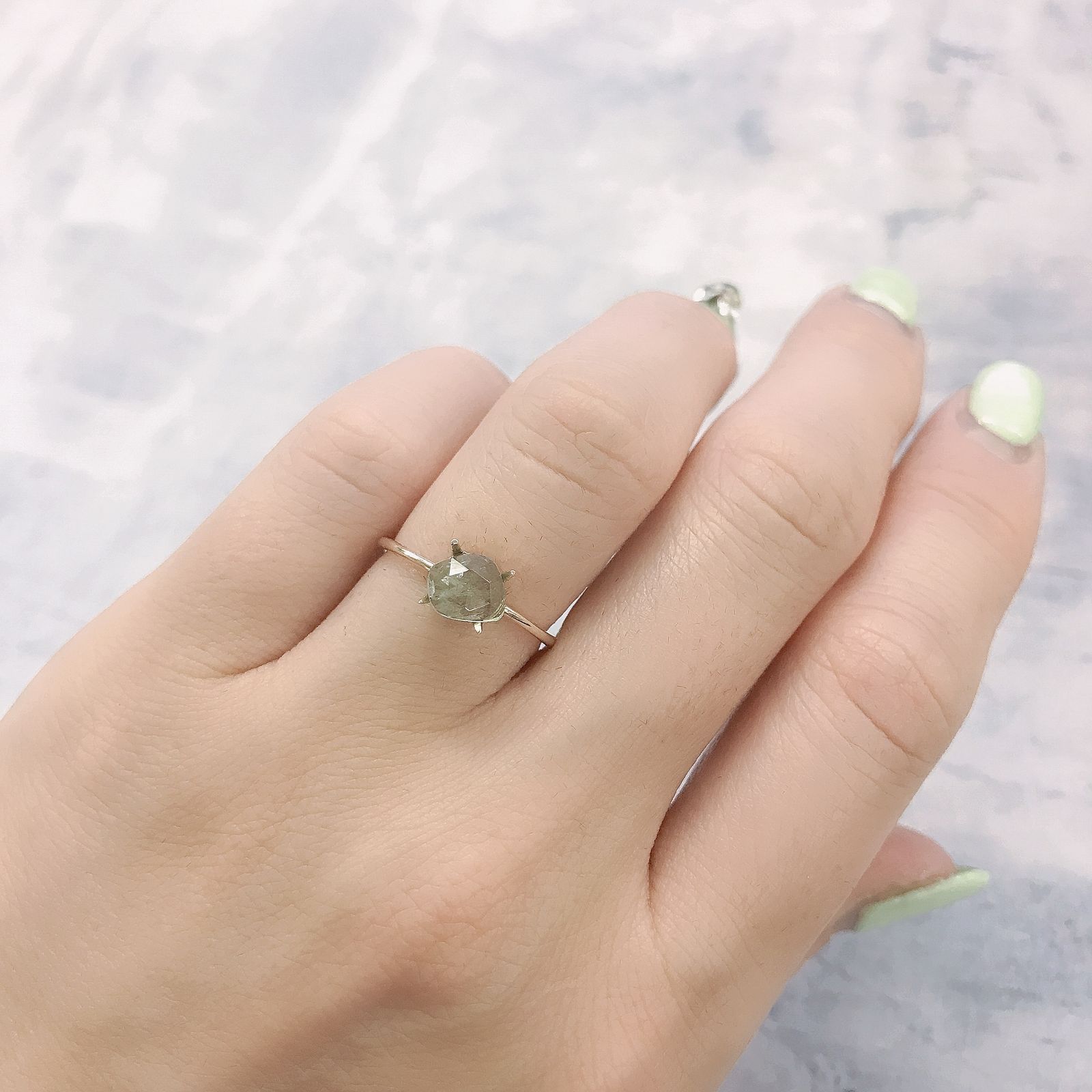 ◇ローズカット◇バナジウムコーネルピン(宝石名コーネルピン)タンザニア・タンガ州産 0.82ct 識別済[220115547]6.4x5.7mm前後