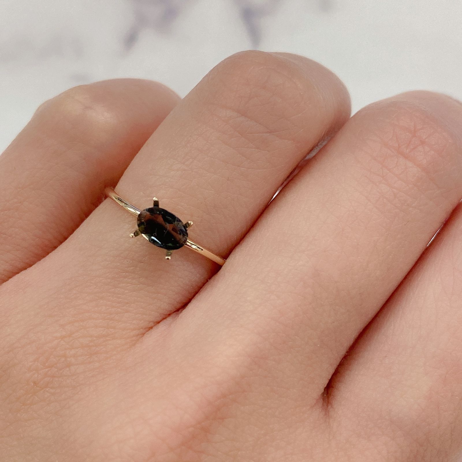バイカラートルマリン(宝石名バイカラー・トルマリン) ブラジル産 0.38ct 識別済[20073784]6.2×4.1mm前後