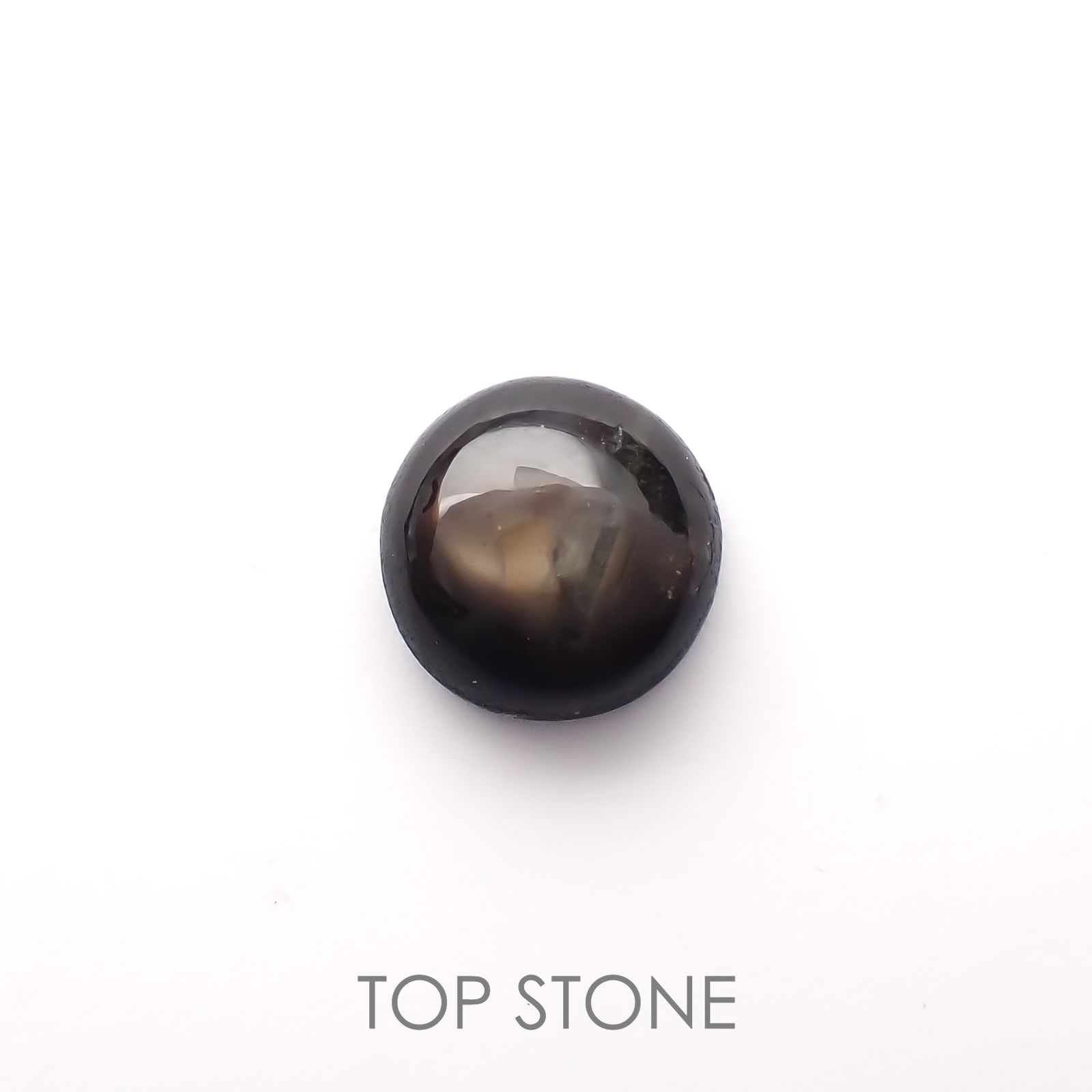 ゴールドシーンサファイア(宝石名シーン・サファイア)ケニア産 0.71ct 識別済[220616222]5.3x5.2mm前後