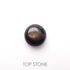 ゴールドシーンサファイア(宝石名シーン・サファイア)ケニア産 0.71ct 識別済[220616222]5.3x5.2mm前後