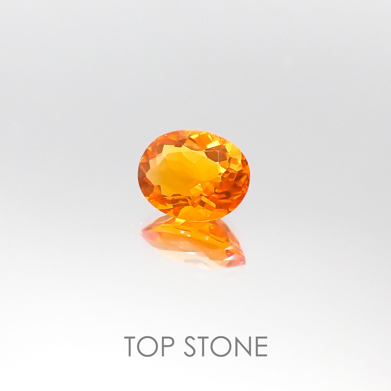 ファイヤーオパール(宝石名ファイヤー・オパール) メキシコ産 1.12ct 識別済[20085088]8.7×6.8mm前後