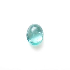 パライバトルマリン(宝石名トルマリン/別名パライバ・トルマリン)ブラジル・キントス鉱山産 1.235ct ソ付(宝貴協)[240928726]8.06x6.04mm前後