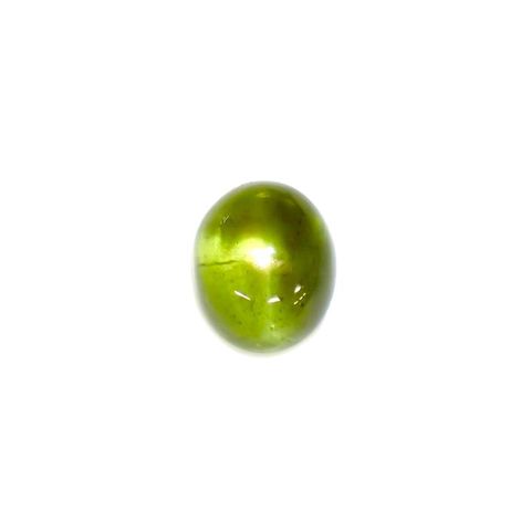 スターペリドット(宝石名スター・ペリドット)ミャンマー産 4.153ct ソ付(彩珠)[221119065]9.1x7.7mm前後