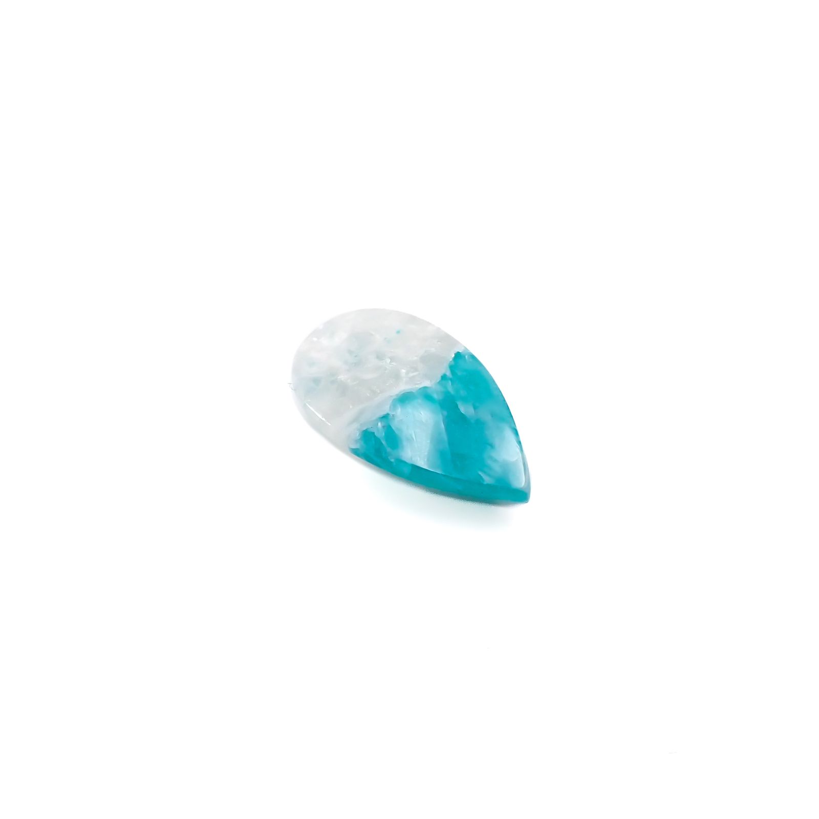 マトリックスアマゾナイト(アマゾナイトインクォーツ/フェルドスパー) ブラジル産 3.87ct[240226335]15.2x8.6mm前後