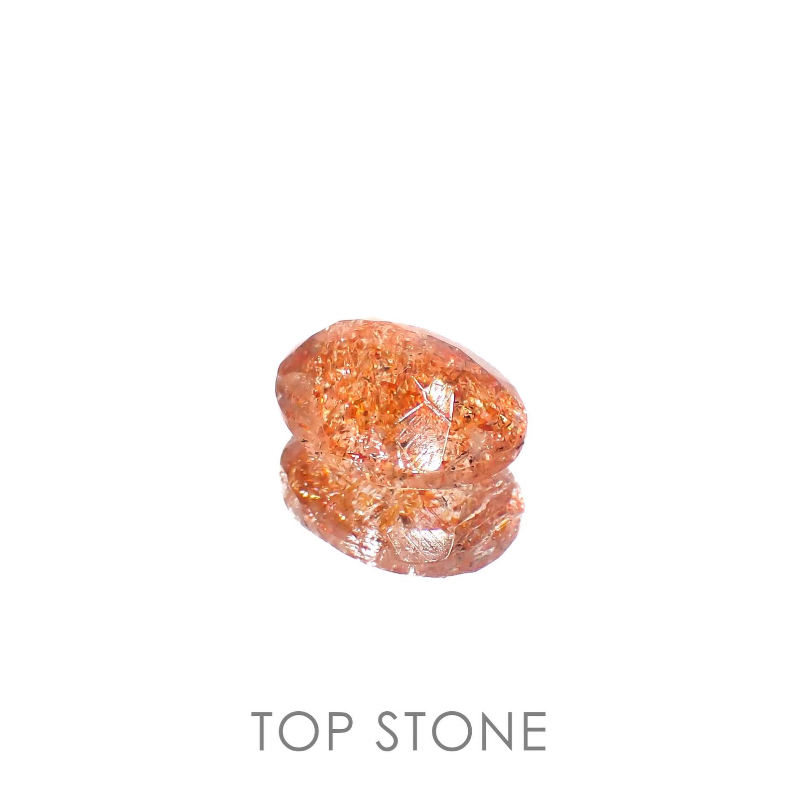イリュージョンサンストーン(宝石名フェルドスパー)タンザニア産 2.21ct 識別済[230120115]10x7.9mm前後