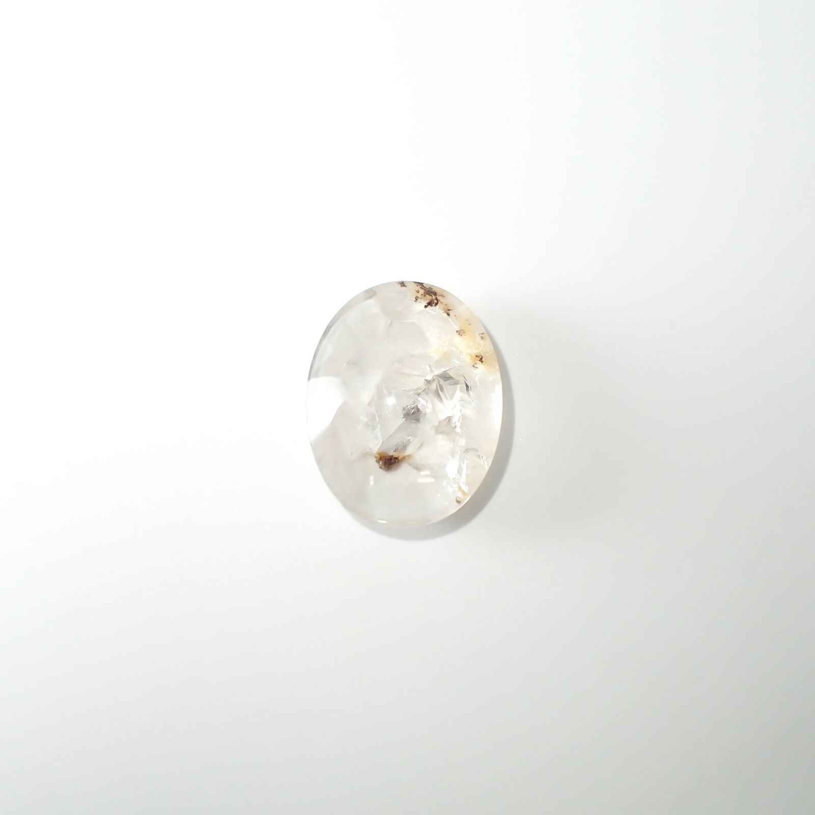 マニフェストインクォーツ ブラジル産 57.38ct[240125663]27.9x22.2mm前後