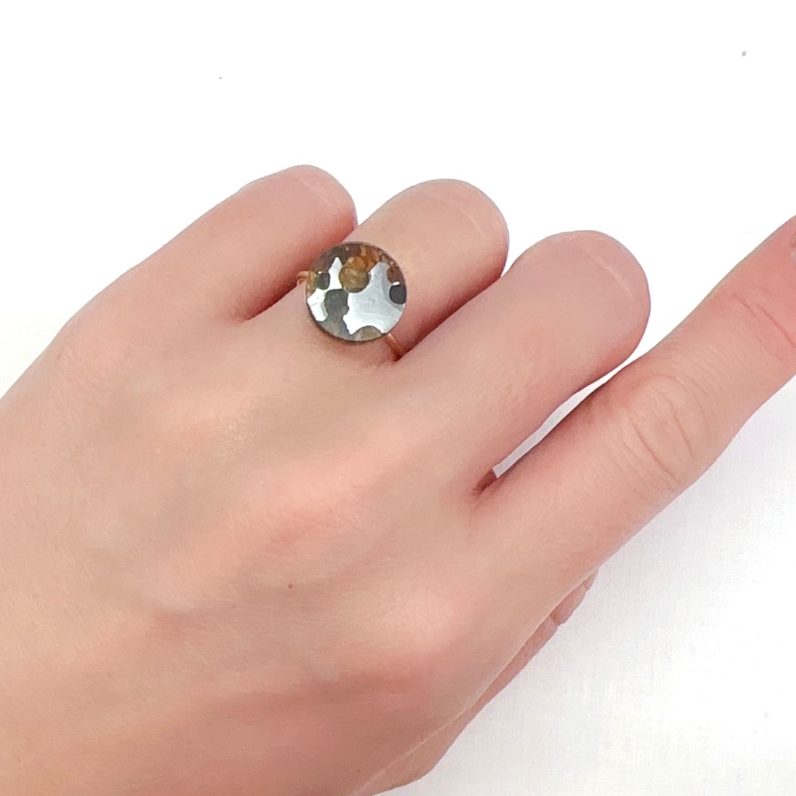 パラサイト隕石Sericho トリプレット 発見地:ケニア 4.29ct[240125709]12x12mm前後