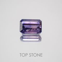 バイカラーサファイア(宝石名バイカラー・サファイア) タンザニア産 1.02ct 識別済[210710606]6.6×4.4mm前後