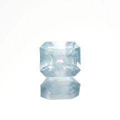 ユークレース(宝石名ブルー・ユークレース)コロンビア産 1.036ct ソ付(彩珠)[221018679]6.2x5.3mm前後