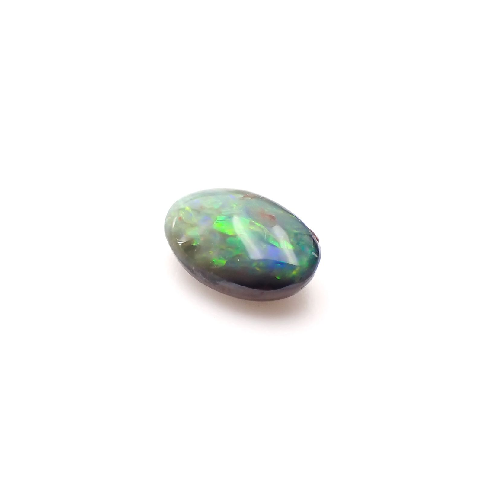 ボルダーオパール 原石磨き オーストラリア産 0.72ct[231225153]7x4.7mm前後