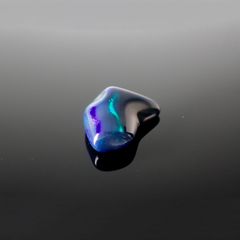 ◇バロック型◇ブラックオパール(宝石名オパール/加熱処理) エチオピア産 識別済 1.55ct / 12.1x8mm前後 [211013514]