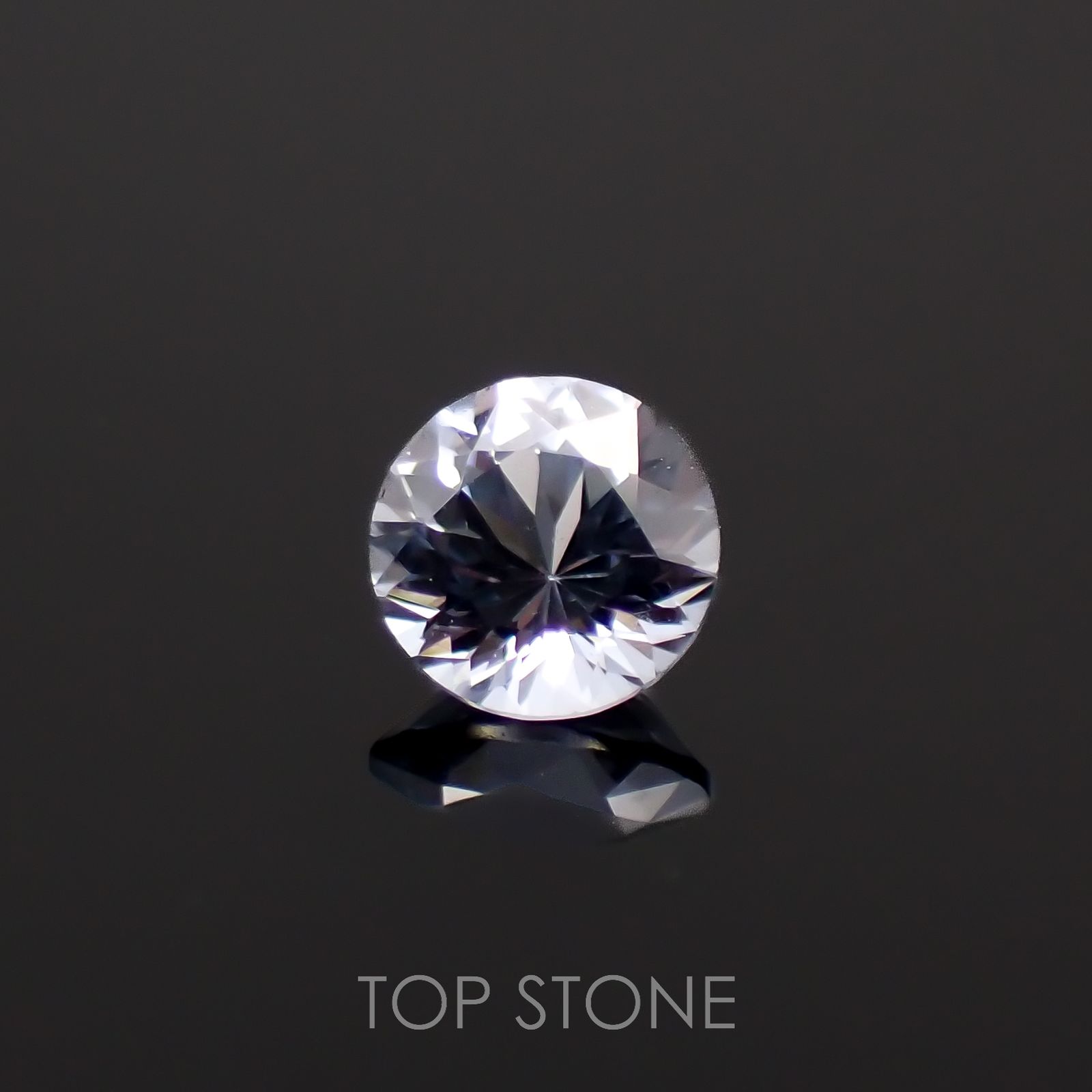 グレイッシュブルースピネル(宝石名スピネル)ビルマ/マダガスカル産 0.29ct 識別済[221219503]4.1x4.1mm前後