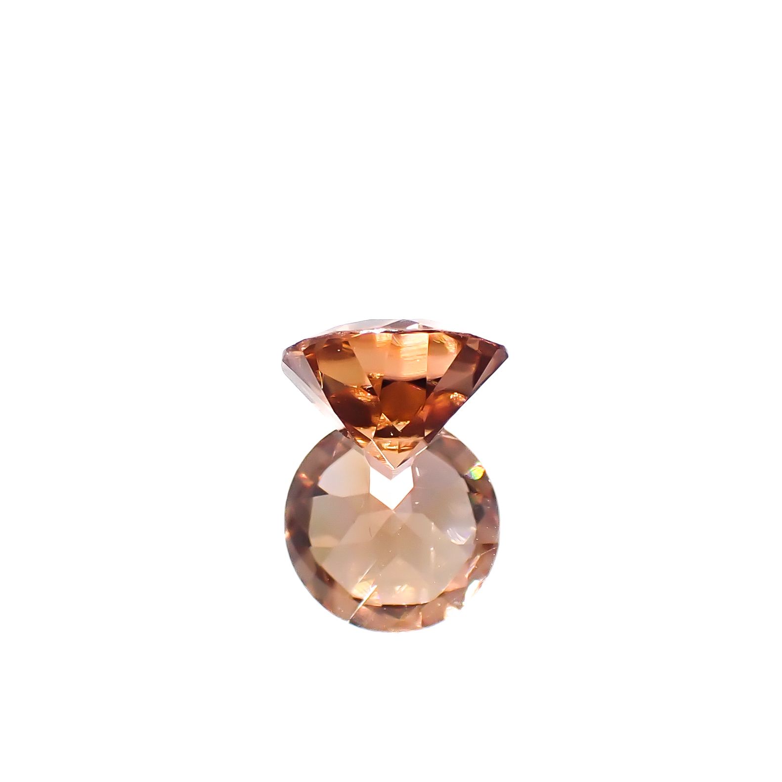 オレンジジルコン スリランカ/カンボジア産 1.80ct[240628113]7x7mm前後