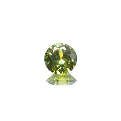 デマントイドガーネット(宝石名デマントイド・ガーネット) ロシア産 0.327ct ソ付(彩珠)[210712128]4.2×4.2mm前後