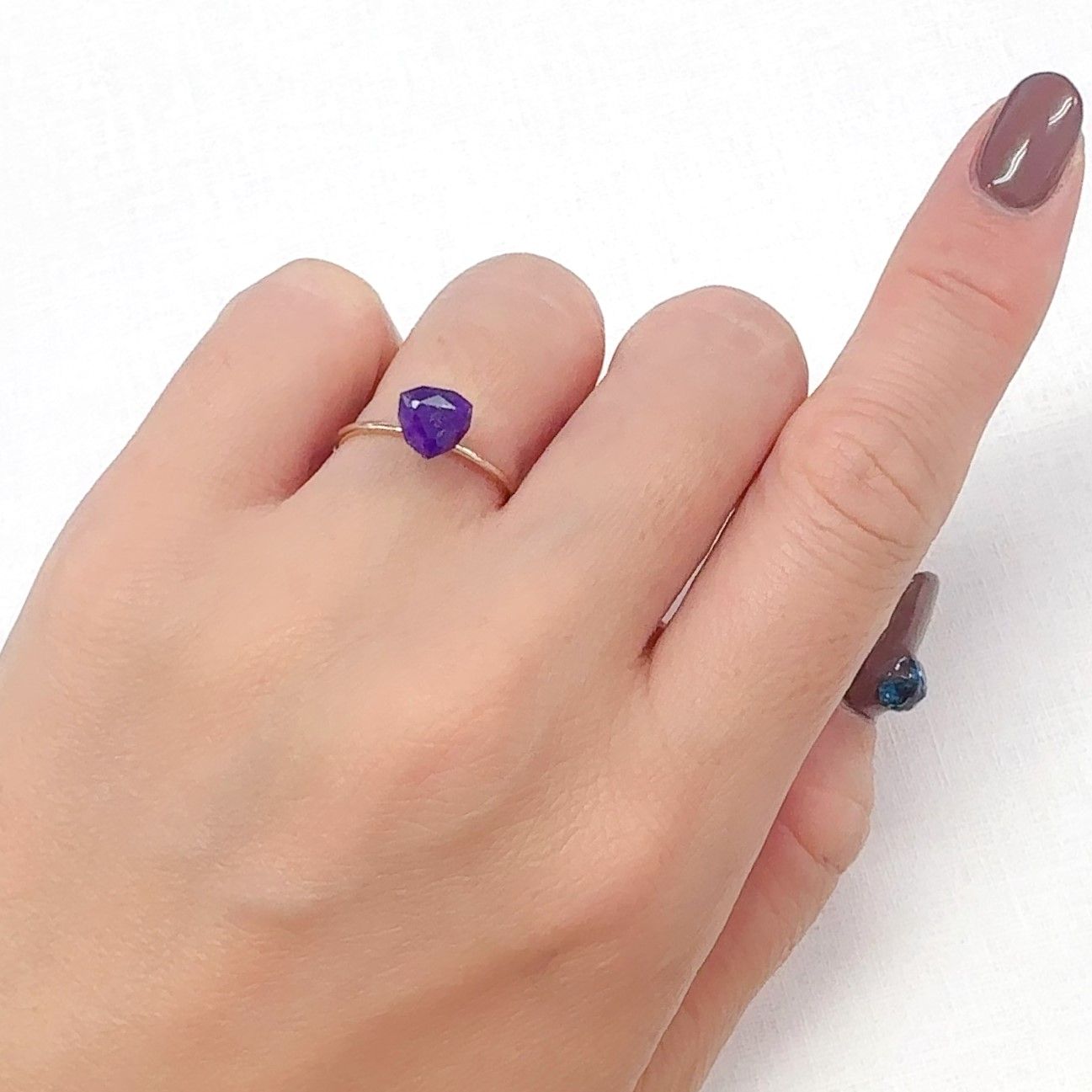 ◇カスタムカット◇スギライト 南アフリカ産 1.14ct[240628372]6.8x6.6mm前後