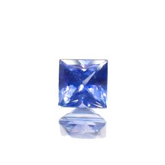 ◇プリンセスカット◇サファイア(宝石名サファイア)スリランカ産 0.22ct 識別済[230622451]3.1x3.1mm前後