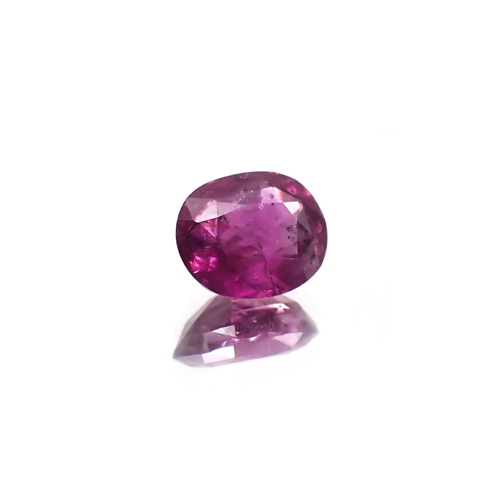 パープルサファイア(宝石名パープル・サファイア) カシミール地方産 0.883ct ソ付(彩珠)[210310229]6.1×5mm前後