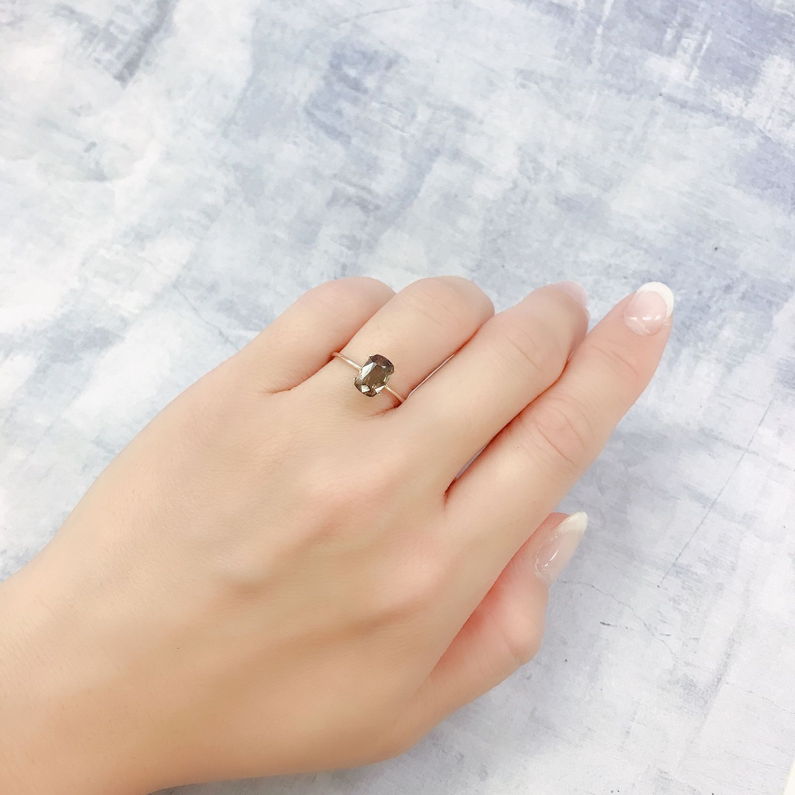 アキシナイト(宝石名アキシナイト)パキスタン産 1.16ct 識別済[220717017]7.9x5.4mm前後
