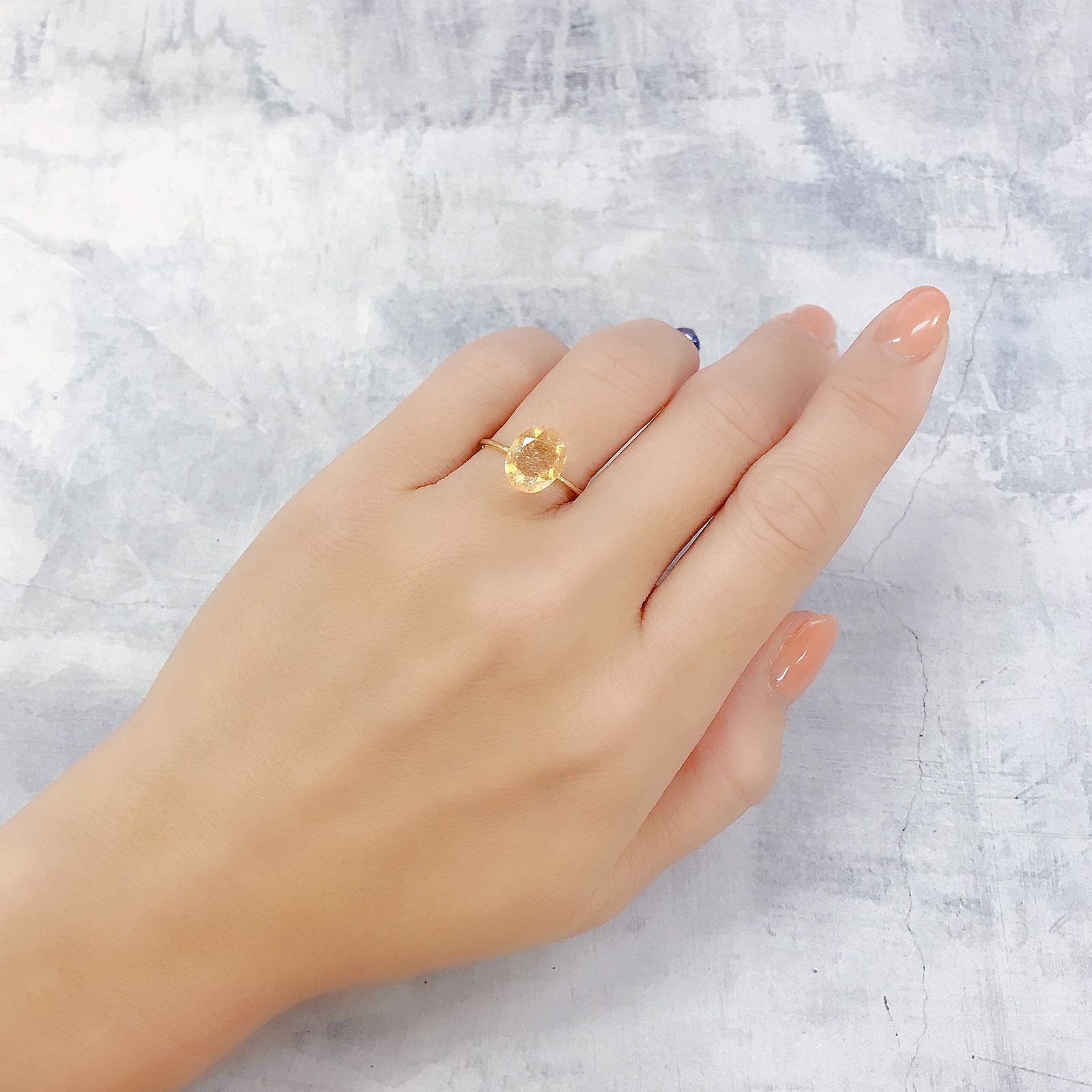 イリュージョンサンストーン インド産 2.39ct[220917579]10.1x8.1mm前後